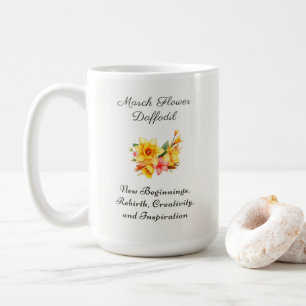 März Geburtstag Monat Blume Daffodil Geburtstagsge Kaffeetasse
