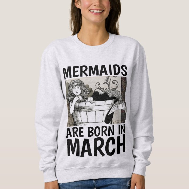MÄRZ Geburtstag T - Shirt für Damen, MERMAID (Vorderseite)