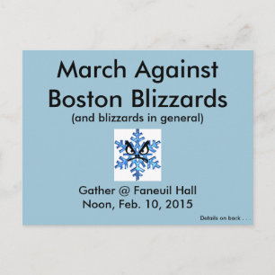 März Gegen die Boston Blizzards 2015!! Postkarte