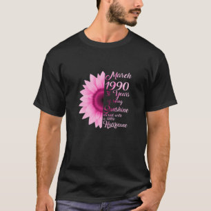 März Girl 1990 T 31 Jahre alt 31St Birthda T-Shirt