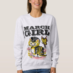 MÄRZ GIRL BIRTHDAY KITTEN CAT-T - SHIRT