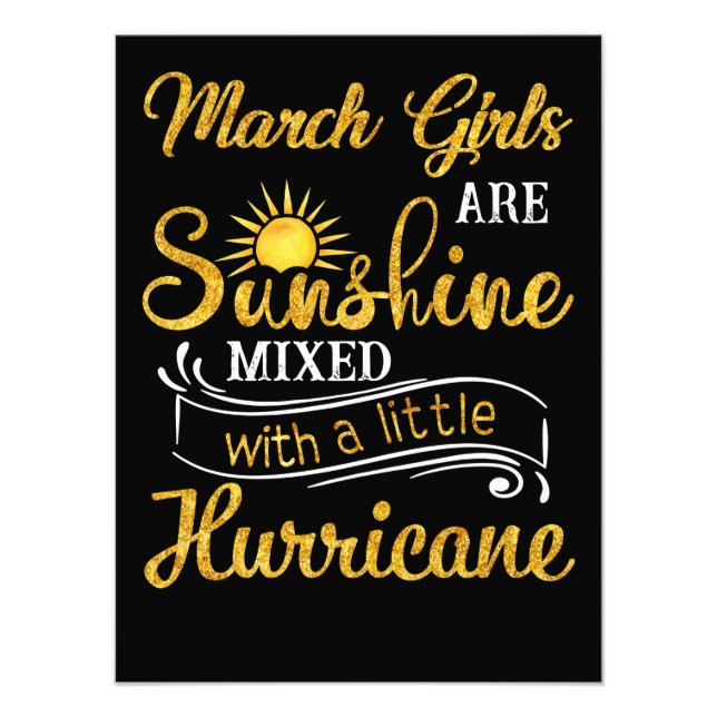 März Girls sind Sunshine Mixed Little Hurricane Fotodruck (Vorne)