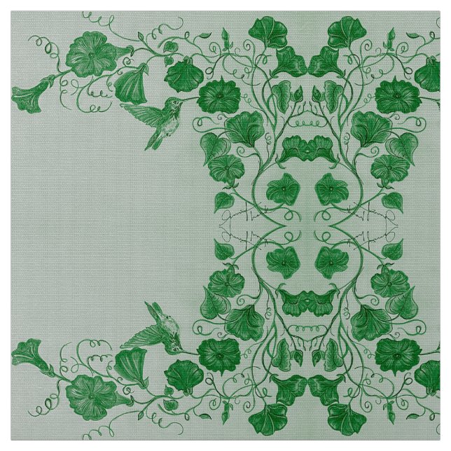 März Green Hummingbird Stoff (Muster)