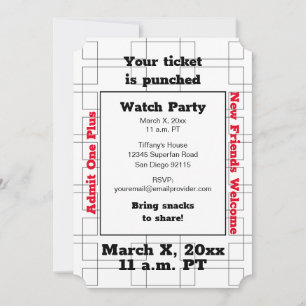 März-Halterung Basketball Party beobachten Einladung