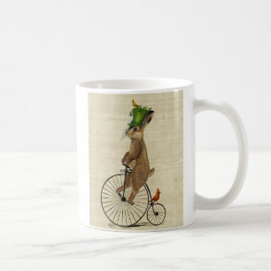März Hare auf Penny Farthing 3 Kaffeetasse