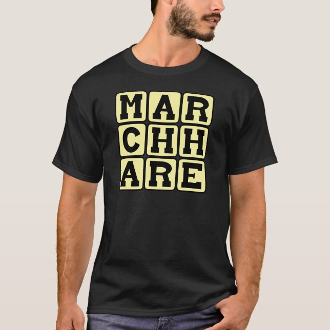 März Hare, Osterhase T-Shirt (Vorderseite)