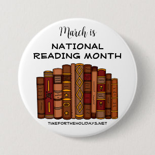 März ist der Monat des nationalen Lesens Button