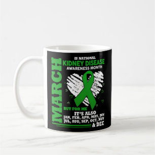 März ist der Monat, in dem die Nierenerkrankung be Kaffeetasse