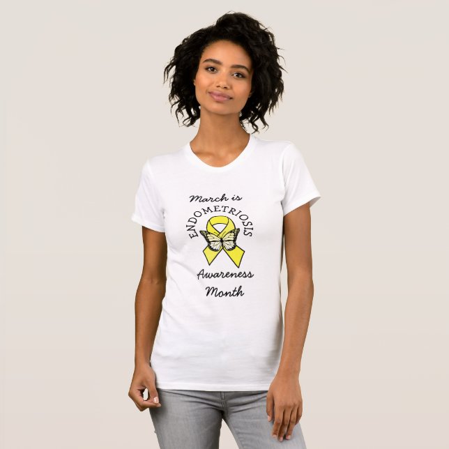 März ist Endometriose-Aufklärung Monat T-Shirt (Vorne ganz)
