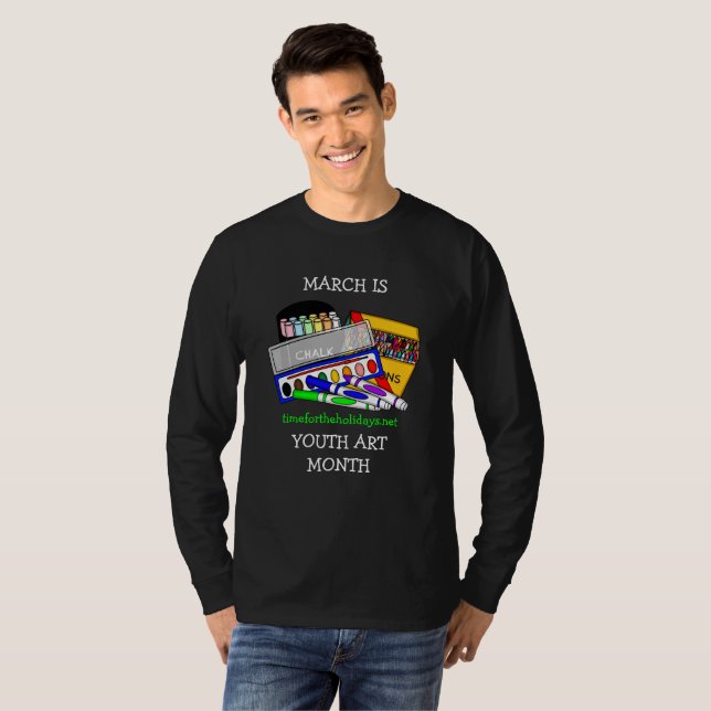 März ist Jugendkunstmonat T-Shirt (Vorne ganz)
