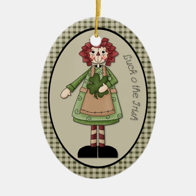 März "Luck O'the Irish" Annie Ornament (Vorne)