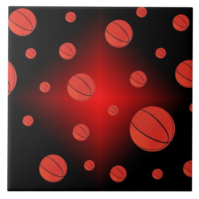 März Madness Basketball Keramik Tile Fliese (Vorderseite)