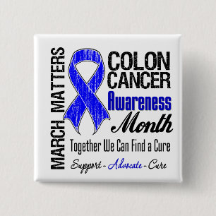 März Matters - Colon Cancer Awareness Month Button