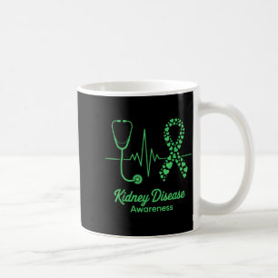 März nationale Nierenerkrankung Bewusstsein grün Kaffeetasse