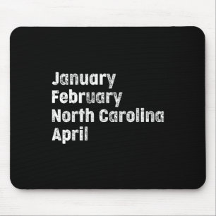 März North Carolina Team Bysketbyll Mousepad