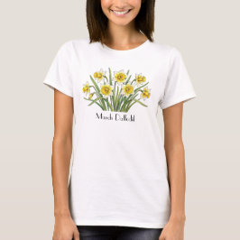 März-Osterglocken-Blumen-T-Shirt T-Shirt