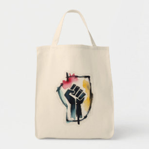 März Power Fist Soziale Gerechtigkeit Kunst Widers Tragetasche