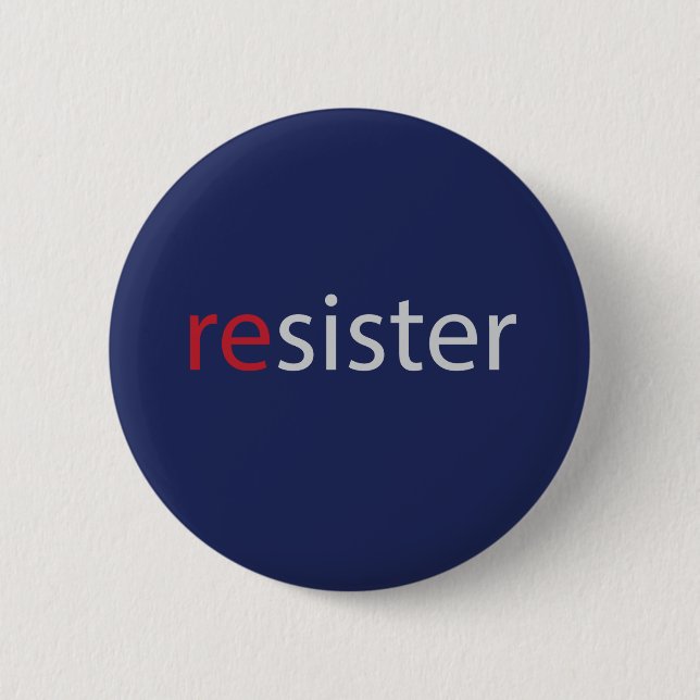 März-Protestslogan der Resisterfrauen Button (Vorderseite)