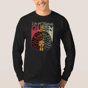 März Queen Birthday Afroamerikanerin T-Shirt