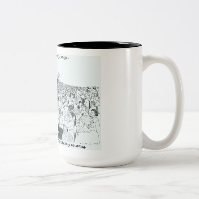 März-Tasse Zweifarbige Tasse (Rechts)