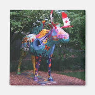 März von Elch-Chicago-Kunst Magnet