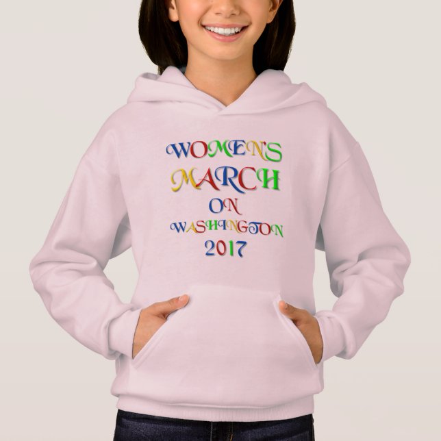 März von Frauen in Washington 2017 Hoodie (Vorderseite)