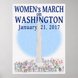 März von Frauen in Washington - von Pearl Poster