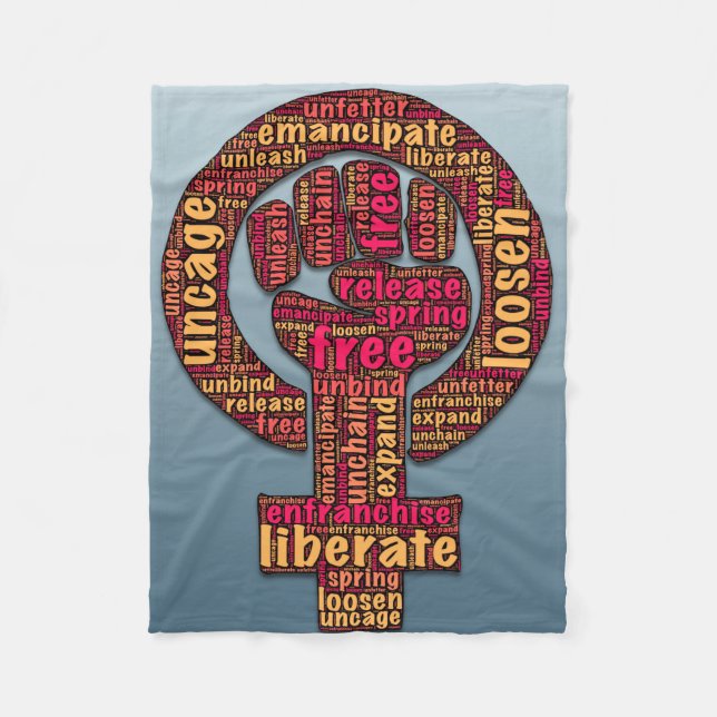 März von Frauen seit 2017 Fleecedecke (Vorderseite)