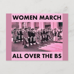 März von Frauen über BS Postkarte