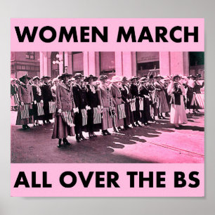 März von Frauen über das BS 8.66"x8" Value Poster