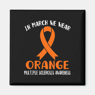 März Wir tragen Orange Multiple Sklerose Awareness Magnet