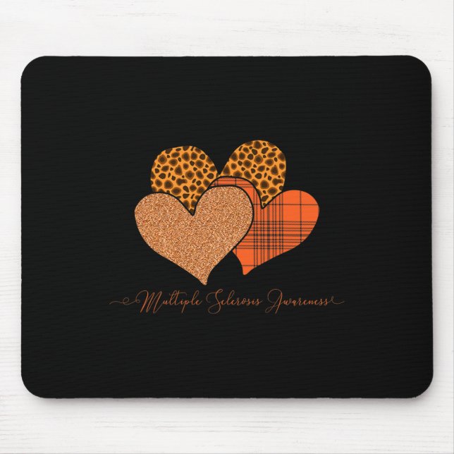 März Wir tragen Orange Multiple Sklerose Awareness Mousepad (Vorne)