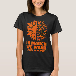 März Wir tragen Sonnenblumen Multiple Sklerose Awa T-Shirt