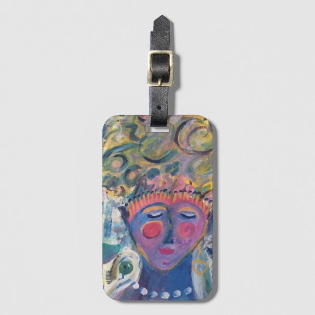 März zu ihrem eigenen Schlagzeuger Gepäckanhänger (Vorderseite Vertikal)