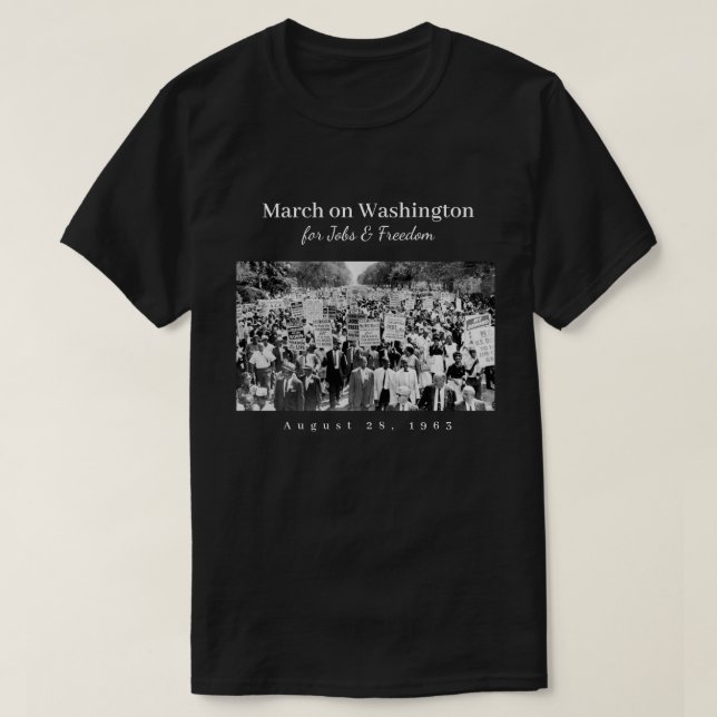 März zu Washington 1963 T-Shirt (Design vorne)