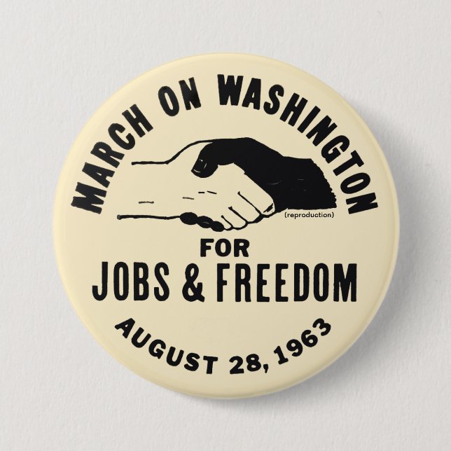 März zu Washington Button (Vorderseite)