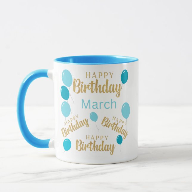 März zum Geburtstag Tasse (Links)