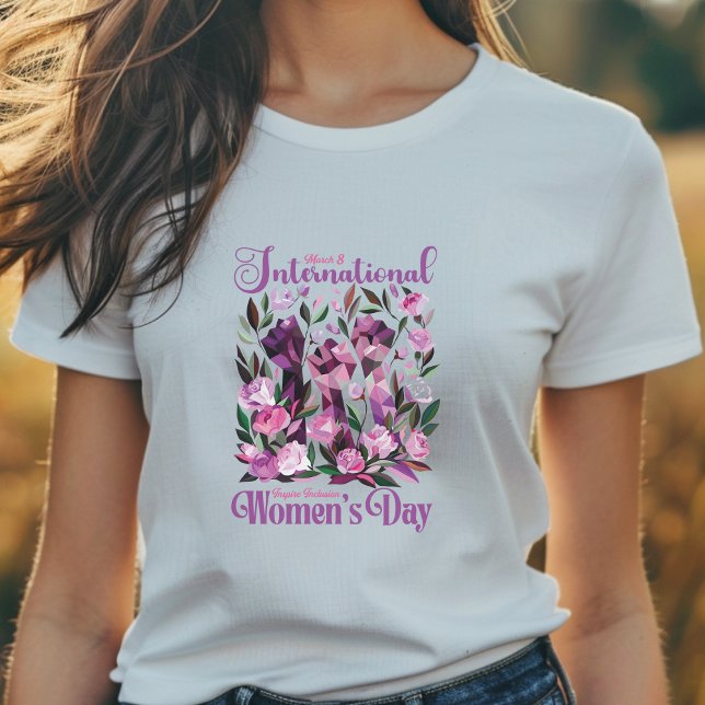März zum Internationalen Frauentag: Blumenfäuste 8 T-Shirt (Von Creator hochgeladen)