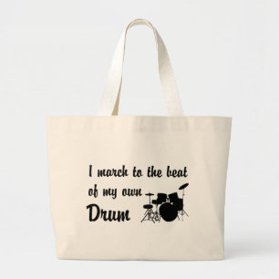 März zum Schlag: Trommeln Jumbo Stoffbeutel