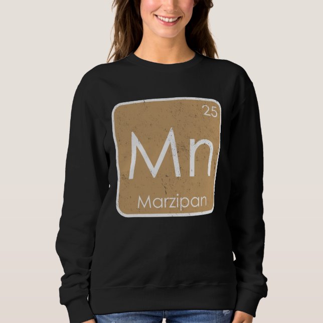 Marzipan Mn Periodensystem Element Honig Zucker Ko Sweatshirt (Vorderseite)
