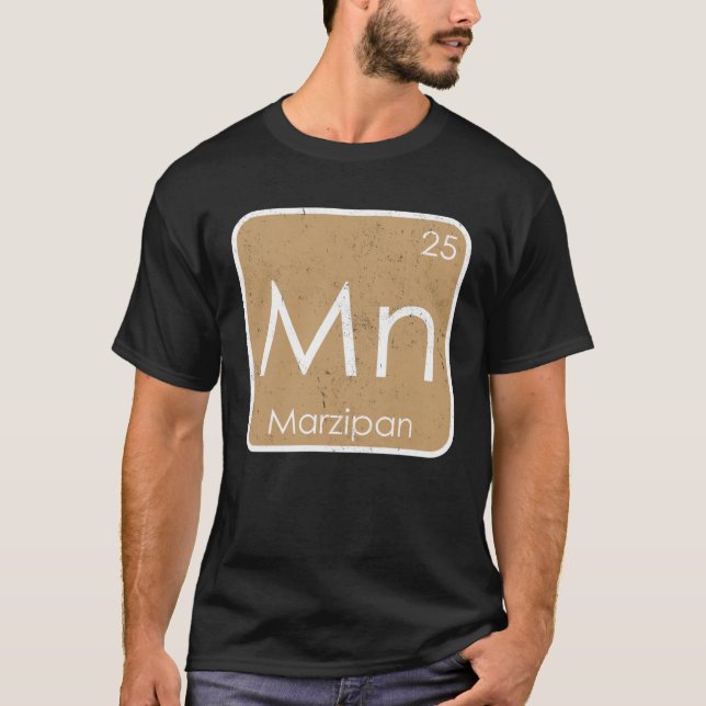 Marzipan Mn Periodic Table Element Honey Sugar Con T-Shirt (Vorderseite)