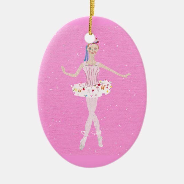 Marzipan-Verzierung Keramikornament (Vorne)