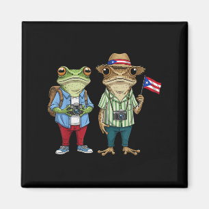 Más Fotos Puerto Rico Rico Flag Funny Sapo Concho Magnet