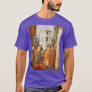 Masaccio Austeilung von Almosen und Tod des Anania T-Shirt
