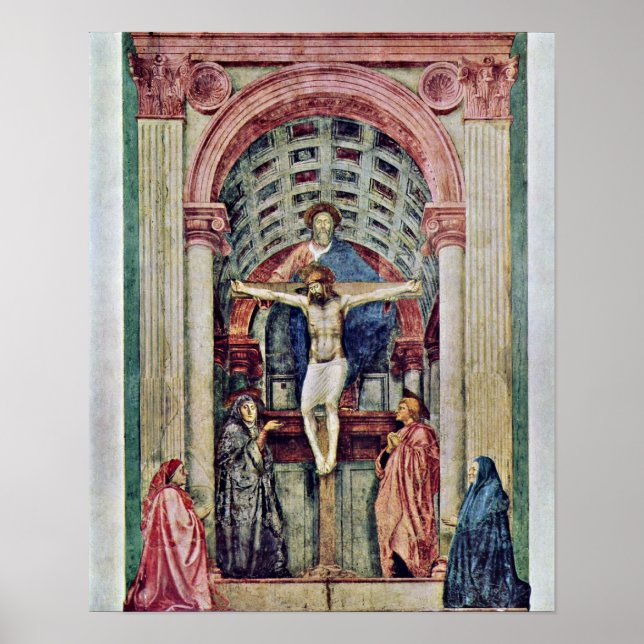 Masaccio - Trinity ??????: De Drie-Eenheid Poster (Vorne)
