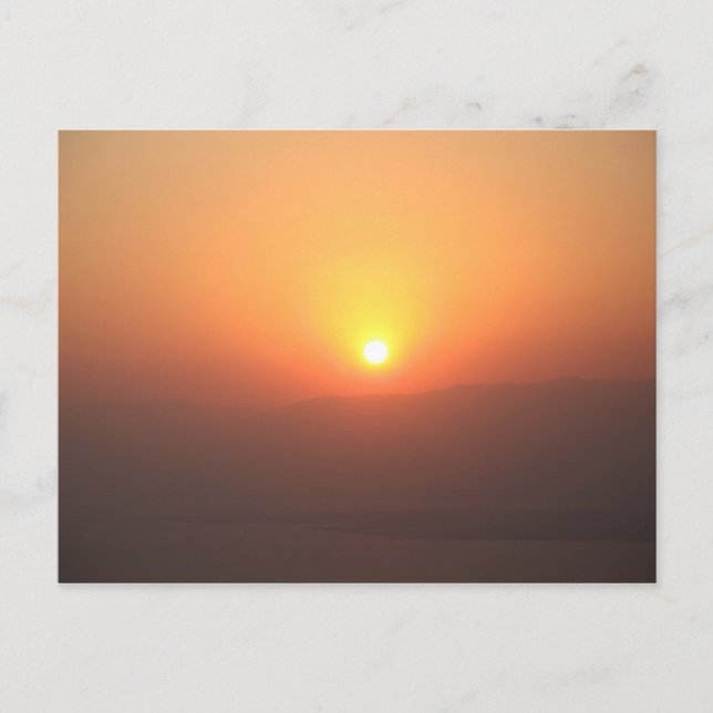 Masada Sunrise2 - Individuell Postkarte (Vorderseite)