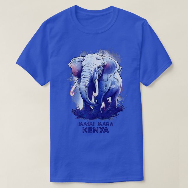 Masai Mara Kenya Safari National Park Game Reserve T-Shirt (Design vorne)