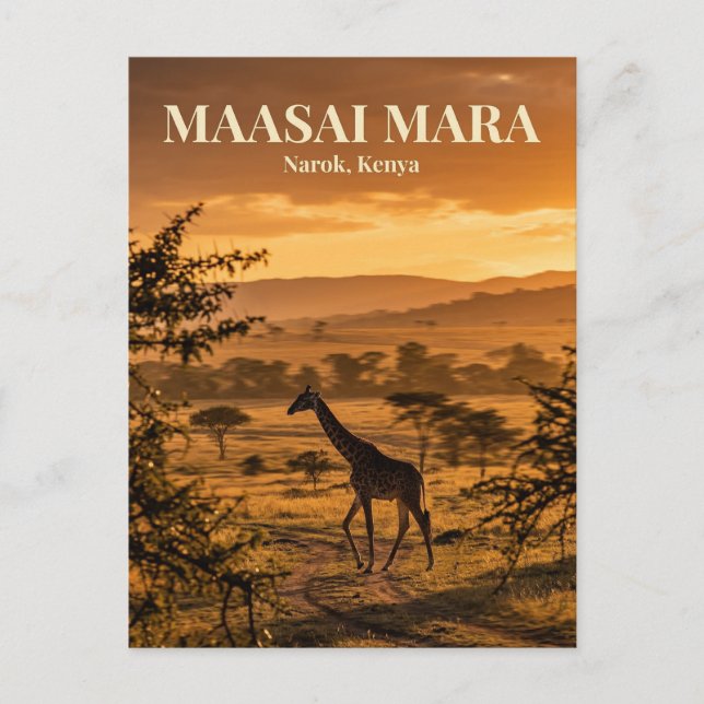 Masai Mara, Narok, Narok County Postkarte (Vorderseite)