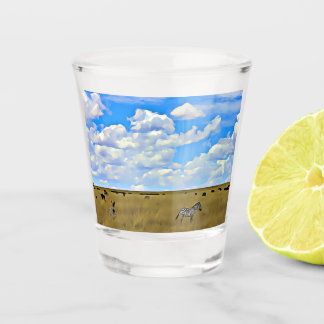 Masai Mara Zebra Schnapsglas