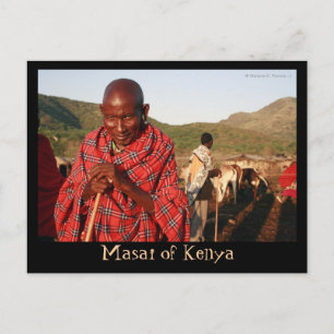 Masai von Kenya Postcard Postkarte